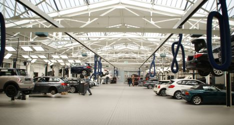 Werkshallen im BMW Werk Düsseldorf renoviert